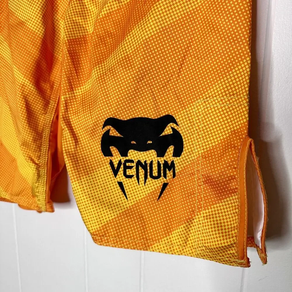 Venum MMA Fight Team Shorts - Mens XS 30 - Orange Polyester